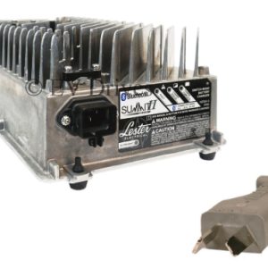 Lester Golf Cart Charger 24/V36V/48V 22A with Crowsfoot Plug Connector - Summit II 1050W - Bluetooth