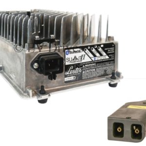 Lester Golf Cart Charger 24/V36V/48V 22A with EZGO PowerWise D-Style Connector - Summit II 1050W - Bluetooth