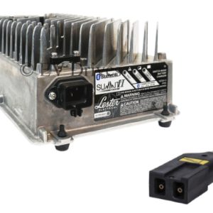 Lester Golf Cart Charger 24/V36V/48V 22A with EZGO 48V Style Rect-Notch Connector - Summit II 1050W - Bluetooth