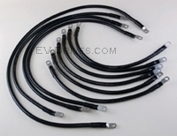4 AWG Complete Cable Kit for Club Car Precedent 2008.5 â€“ Present with 4x12V Batteries - Navitas AC