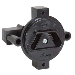 RECEPTACLE, DC 2 PRONG CROWFOOT FOR EZGO, CLUBCAR 36 VOLTS ELECTRIC 1974 & UP, YAMAHA