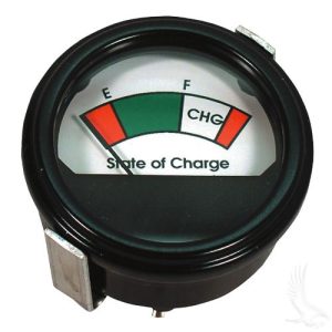 Round Analog Charge Meter: 36 Volts