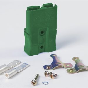 Delta-Q - 72v Green SBS50 Connector w/ Pins and Strain Relief - For QuiQ Chargers