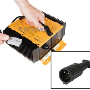 Delta-Q QuiQ Off-Board 48V Battery Charger 913-4800 with Club Car Round Connector for Carts without OBC