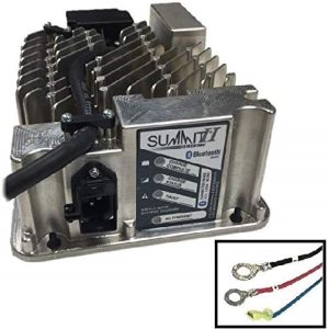 Lester Golf Cart Charger 36V/48V 18A with Ring Terminal Connections - Summit II 650W - Bluetooth