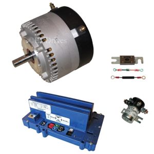 Conversion Kit - Motenergy ME1602 Motor, Alltrax SR48400 Controller, Contactor & Accessories