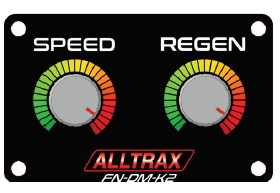 Alltrax FN-DM-K2 Performance Knob Dash Mount Panel - XCT (Speed & Regen)