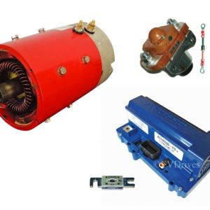 High Torque Golf Cart Upgrade Kit - Admiral MOT-A4 Motor, Alltrax XCT48500 PD PLus Controller & Accessories (For Club Car PD Plus)