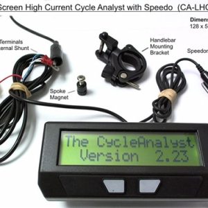 Cycle Analyst Meter - Speedometer, Watt & Amp Hours & More Functions