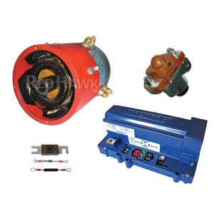 High Speed Golf Cart Upgrade Kit for E-Z-Go TXT, Medalist & Marathon - Admiral MOT-B1 Motor, Alltrax SR48500 Controller & Accessories
