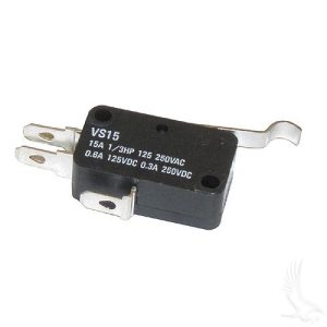MICRO SWITCH, 3 TERMINAL, FOR CLUB CAR GAS 1984-UP & ELECTRIC 1980-UP PRECEDENT