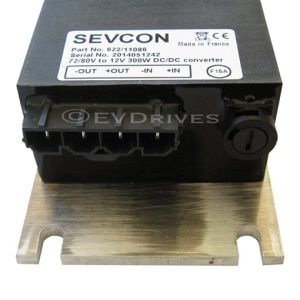 Sevcon DC/DC Isolated Converter / Voltage Reducer 72 to 12V, 300 Watt - 622/11086 (622/11082) (4-Pin) for Ford Think