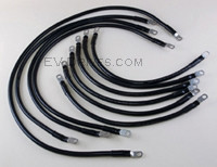 Pre-Installed 4 AWG Complete Cable Kit for Club Car IQ